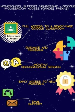 Homeschool Support Membership + Google Classroom Access (Grades PreK–5)
