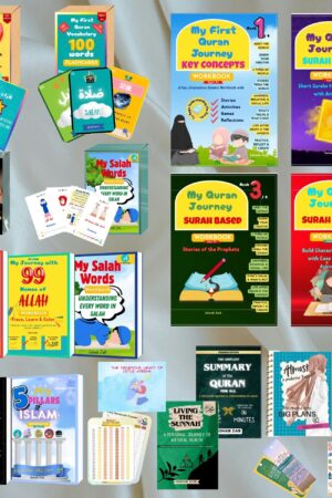 Ultimate Islamic Homeschool Library – Complete Quran Workbooks, Flashcards, Journals & Family Learning Pack