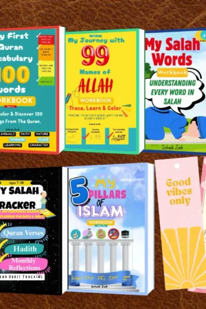 5 workboks pack of basic islamic